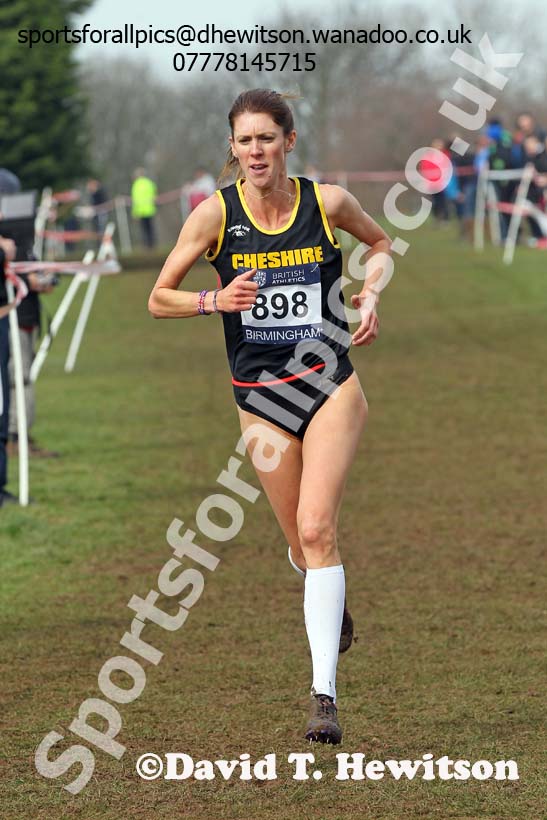 Katie Brough (Cheshire) finished 2nd in the senior womens Inter Counties Cross Country, Cofton Park, Birmingham. Photo: David T. Hewitson/Sports for All Pics